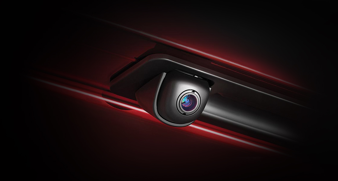 Closer view of rear view camera