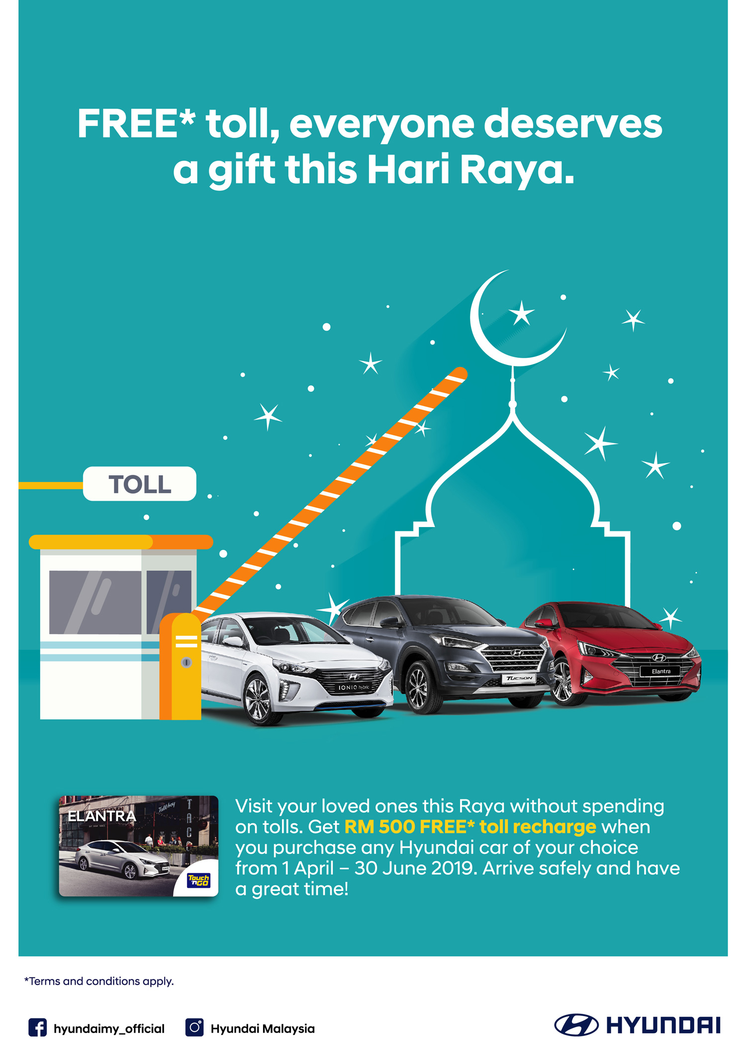FREE* toll, everyone deserves a gift this Hari Raya.