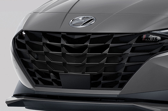 Elantra black radiator grille