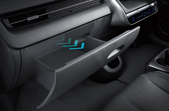 Sliding glove box